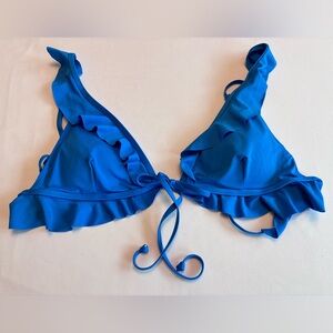Lucky Brand Women’s Bikini Top Blue NWT Size L